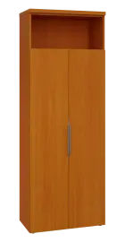 SISR 6 - 81N šatní skříň, 2-dveřová/nika, výsuvné ramínko, 2170x800x400, třešeň šumavská